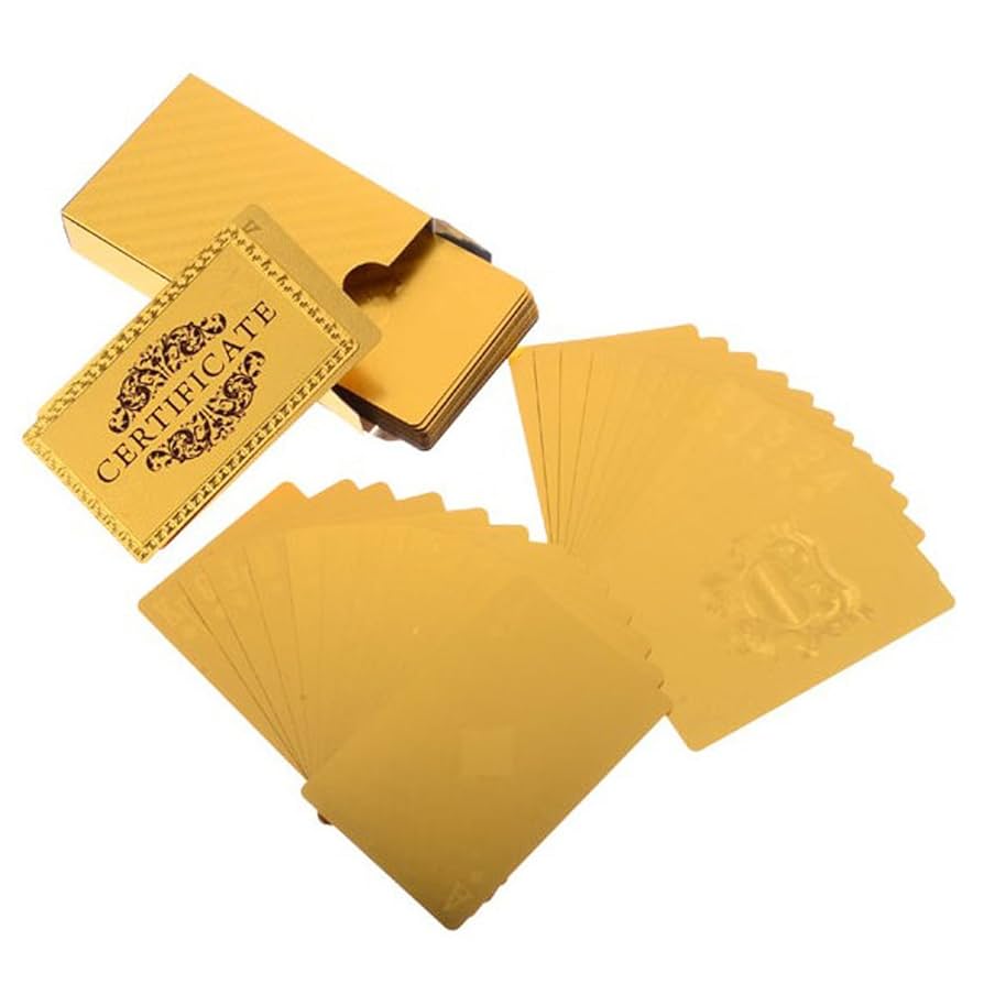 Amazon.co.jp: Bestmaple® 24k金箔トランプ (無印刷の通用